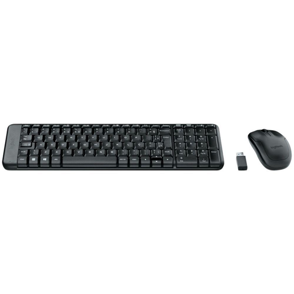 Kit Wireless Logitech Mk220 Teclado E Mouse Abnt2 1000 Dpi ? Preto - 3