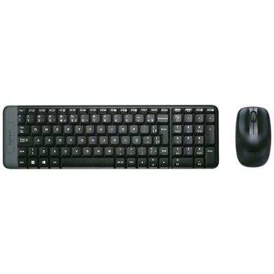 Kit Wireless Logitech Mk220 Teclado E Mouse Abnt2 1000 Dpi ? Preto