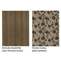 Conj. Jantar Mesa Tampo Vidro 4 Cadeiras Rustic/Crema - 2