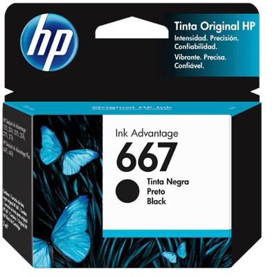 Cartucho Original Hp 667 Preto