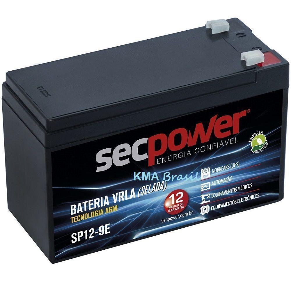 Bateria Selada Nobreak 12v 9ah - Secpower - T2 - 1