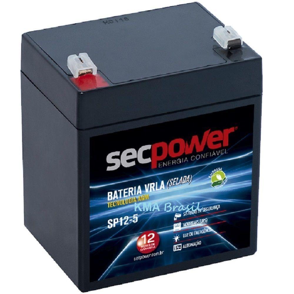 Bateria Selada Nobreak - 12v 5ah - Secpower - T2 - 1