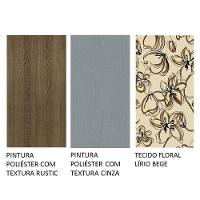 Conjunto Sala De Jantar Mesa Tampo De Madeira 4 Cadeiras Rustic/cinza/lírio Bege Samara Madesa Rustic/cinza/lírio Bege - 8