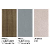 Conjunto Sala De Jantar Mesa Tampo De Madeira 4 Cadeiras Rustic/cinza/sintético Bege Samara Madesa Rustic/cinza/sintético Bege - 2