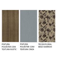 Conjunto Sala De Jantar Mesa Tampo De Madeira 4 Cadeiras Rustic/cinza/bege Marrom Samara Madesa Rustic/cinza/bege Marrom