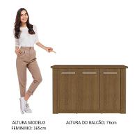 Buffet Aparador Para Sala De Jantar Madesa 3 Portas Rustic - 10