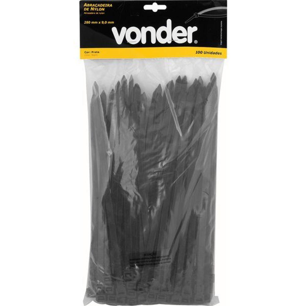 Abrac De Nylon 280x9,0 Preta Conjunto Com 100 Peças Vonder - 1