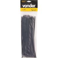 Abraçadeira De Nylon 100x2,5mm Preta Com 20 Peças Vonder - 2