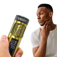 Mini Barbeador Eletrico Recarregavel Aparador De Pelos Display Digital Modelo Barbudo - 6