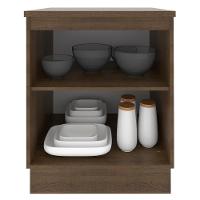 Balcão Glamy 60 cm 1 Porta Rustic e Branco Madesa - 6