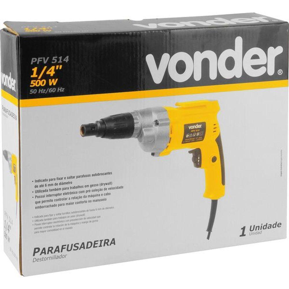 Parafusadeira 1-4 Pfv514 Vonder 110V - 3