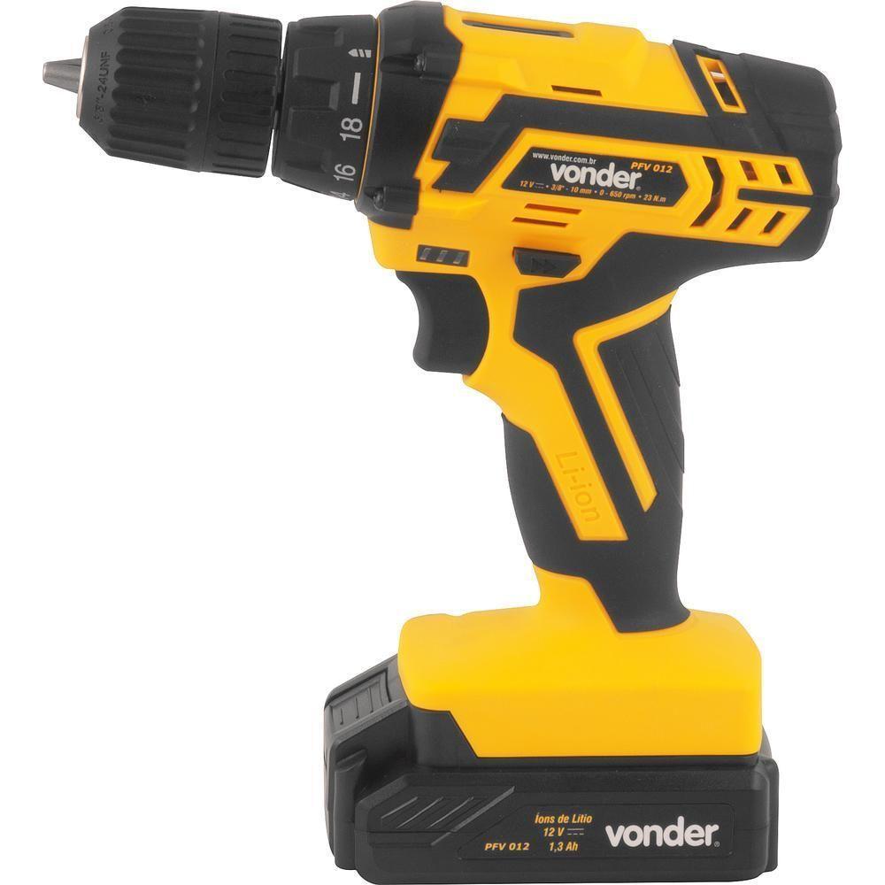 Parafusadeira-furadeira à Bateria 12V Carreg Biv Auto Vonder - 6