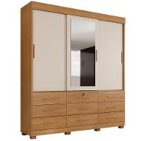 Guarda Roupa Liverpool 3 Portas 9 Gavetas 4 Prateleiras Cinamomo-cinamomo Off Flex - 2