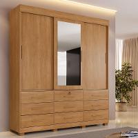 Guarda Roupa Liverpool 3 Portas 9 Gavetas 4 Prateleiras Cinamomo-cinamomo Off Flex - 5