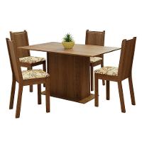 Conjunto Jantar Madesa Luana Mesa Madeira 4 Cadeiras Lírio - 10