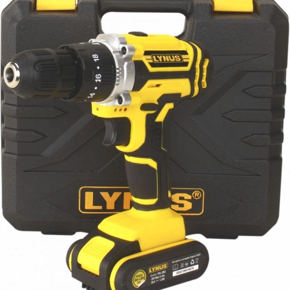 Parafusadeira Com Impacto 20V Com Maleta Pfl-20ci Lynus - 1