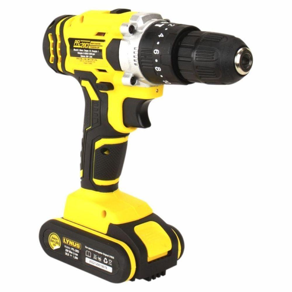Parafusadeira Com Impacto 20V Com Maleta Pfl-20ci Lynus - 5