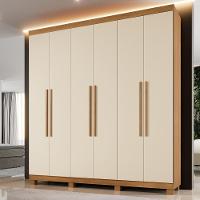 Guarda Roupa Milão 6 Portas 3 Gavetas 7 Prateleiras - Beneti Cinamomo Off - 2