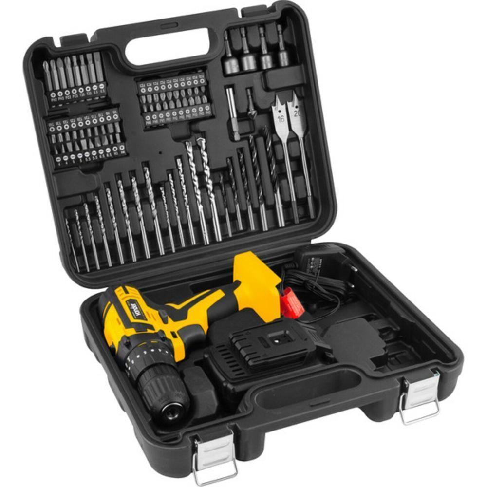 Parafusadeira Furadeira à Bateria 12V Com Imp Kit Com 74 Peç - 4
