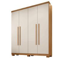 Guarda-roupa Filadélfia 4 Portas 3 Gavetas - Benetil Cinamomo Off - 1