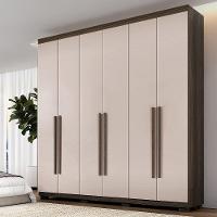 Guarda-roupa Moscou 6 Portas 6 Gavetas - Benetil Imbuia Off - 2