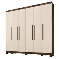 Guarda Roupa Atlanta 6 Portas 6 Gavetas 12 Prateleiras - Ben Imbuia Off - 1