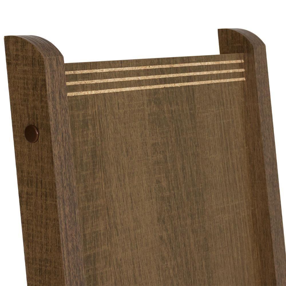 Conj. Mesa Tampo De Vidro 4 Cadeiras Rustic/lírio Bege - 3