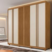 Guarda Roupa San Remo 6 Portas 6 Gavetas 9 Prateleiras Cinamomo Off - 2