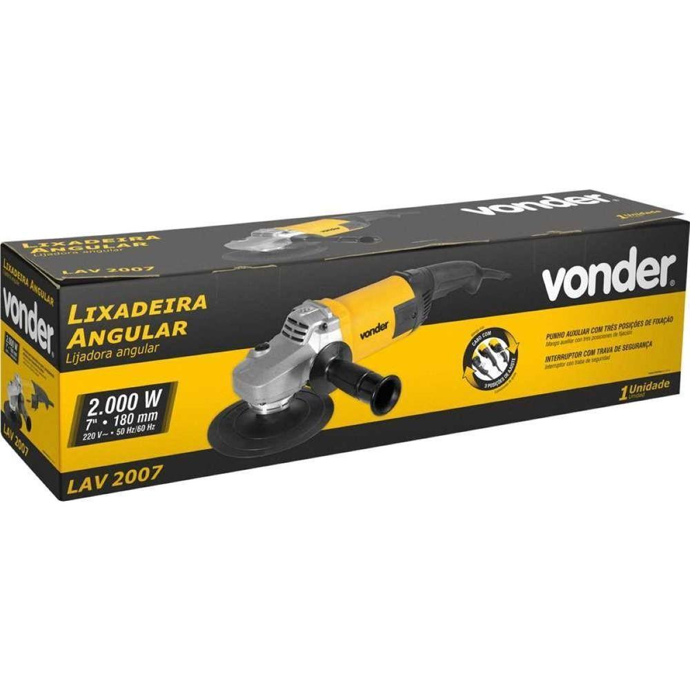 Lixadeira Angular 7'' 2000W Lav2007 Vonder 110V - 1