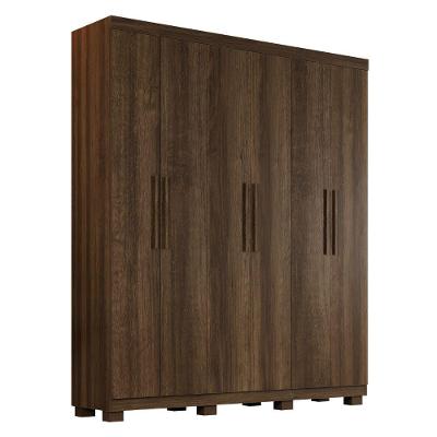 Guarda Roupa Ibiza 6 Portas 2 Gavetas - Benetil Imbuia