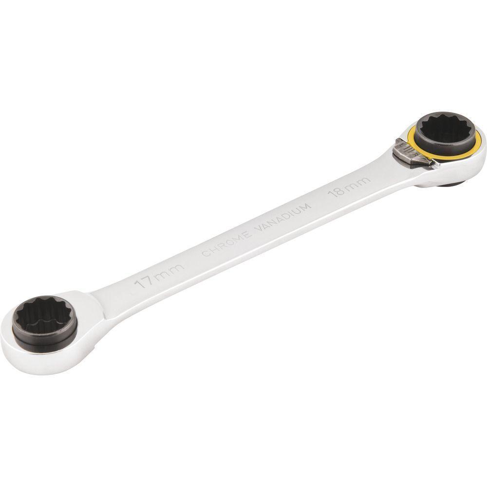 Chave Estrela Com Catraca Reversível 16x17mm-18x19mm Vonder - 1