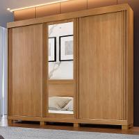 Guarda Roupa Sergipe 3 Porta Ripado 6 Gavetas 9 Prateleiras Cinamomo-off Flex - 7