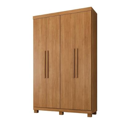 Guarda Roupa Itália 4 Portas 3 Gavetas 5 Prateleiras Cinamomo