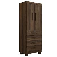 Guarda Roupa Camiseiro New Maia 2 Portas 4 Gavetas - Benetil Imbuia - 1