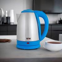 Chaleira Elétrica Aço Inox Jarra Bule 1100W 1,8L Portátil 110V Azul Claro - 3