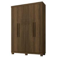 Guarda Roupa Milão 4 Portas 3 Gavetas 5 Prateleiras Imbuia - 1