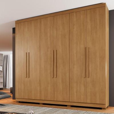 Guarda Roupa New Master 6 Portas 4 Gavetas 10 Prateleiras Cinamomo