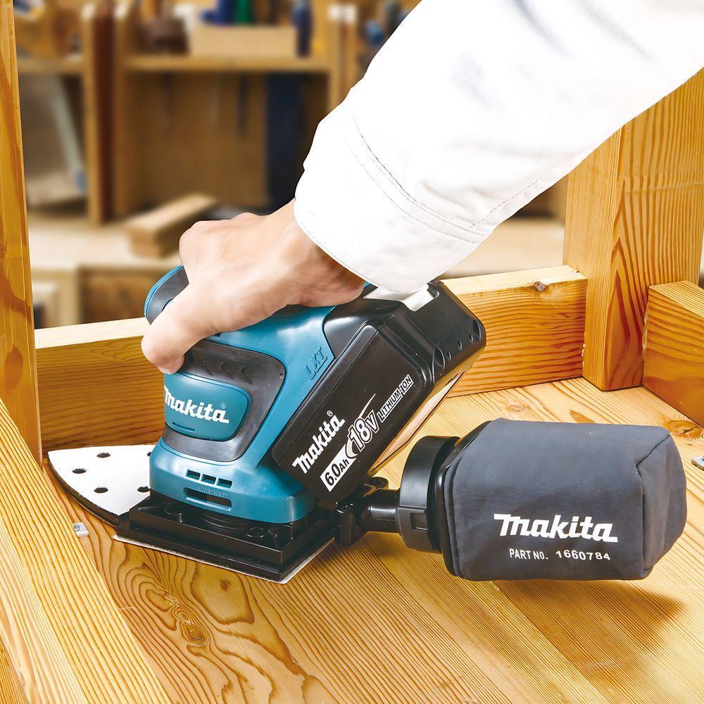 Lixadeira Orbital Sem Fio 18V 2 Bateria Dbo480rtj Makita - 4