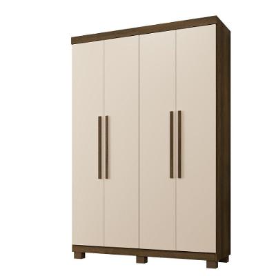 Guarda Roupa Itália 4 Portas 3 Gavetas 5 Prateleiras Imbuia Off
