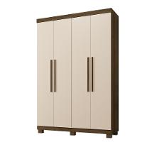 Guarda Roupa Itália 4 Portas 3 Gavetas 5 Prateleiras Imbuia Off - 1
