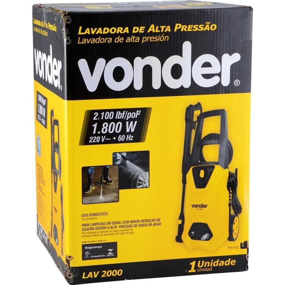 Lavadora Alta Pressao 2000 Lbf-pol Lav2000 Vonder 110V - 1