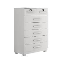 Cômoda Gaveteiro New Bacelona 7 Gavetas - Benetil Branco - 1