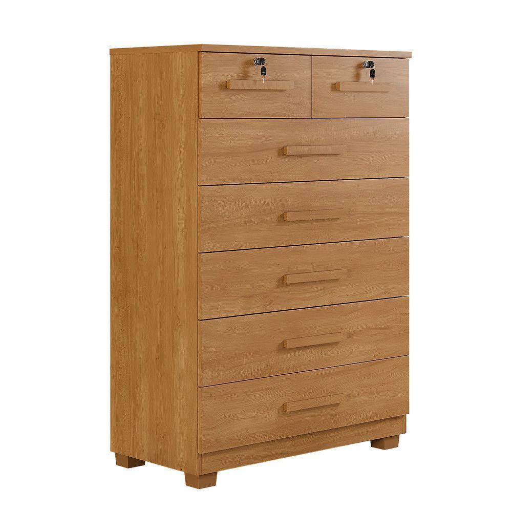 Cômoda Gaveteiro New Espanha 7 Gavetas - Benetil Cinamomo - 1