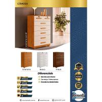 Cômoda Gaveteiro New Espanha 7 Gavetas - Benetil Cinamomo - 5