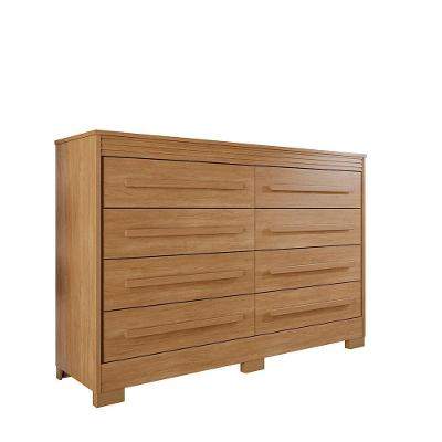 Cômoda 8 Gavetas Califórnia Com Moldura Frisada - Benetil Cinamomo