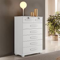 Cômoda Gaveteiro New Espanha 7 Gavetas - Benetil Branco - 2