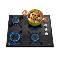 Cooktop a Gás Philco 4 Bocas Cook Chef 4 Vidro Temperado 8mm Preto Bivolt - 5
