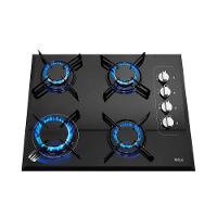 Cooktop a Gás Philco 4 Bocas Cook Chef 4 Vidro Temperado 8mm Preto Bivolt - 6