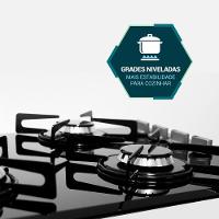 Cooktop a Gás Philco 4 Bocas Cook Chef 4 Vidro Temperado 8mm Preto Bivolt - 7