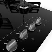 Cooktop a Gás Britânia 4 Bocas BCT4P Vidro Temperado 8mm Preto Bivolt - 3